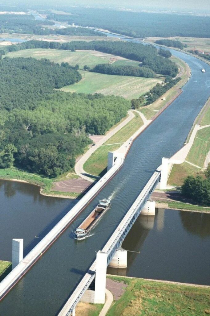 water bridge over water