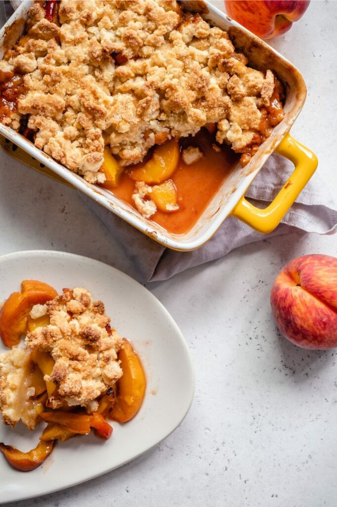 peach cobbler