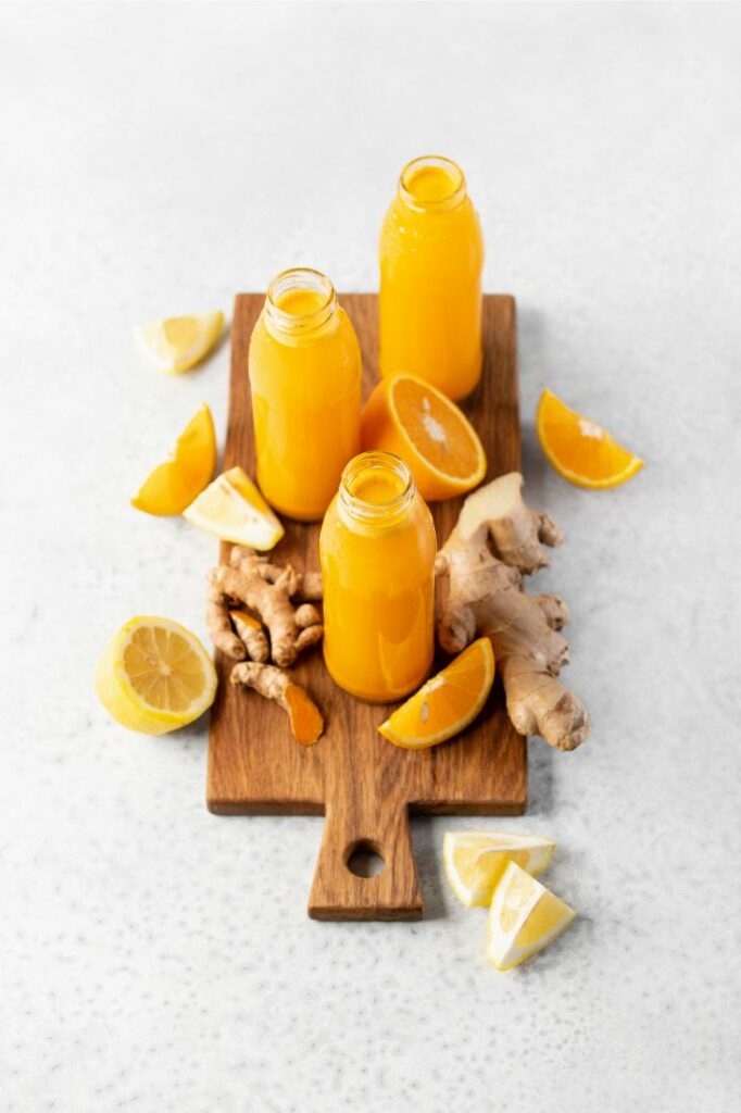 orange and turmeric shots