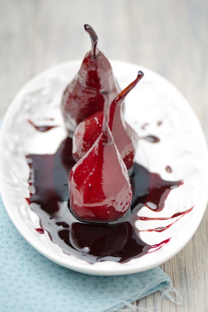 poached pears